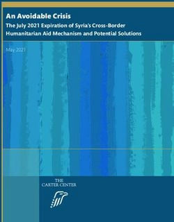 An Avoidable Crisis The July 2021 Expiration of Syria's Cross-Border Humanitarian Aid Mechanism and Potential Solutions