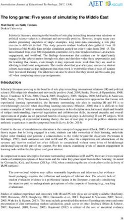 The long game: Five years of simulating the Middle East - Australasian Journal of Educational ...