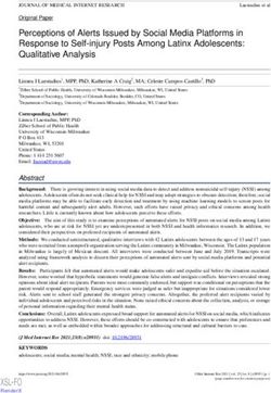 Perceptions of Alerts Issued by Social Media Platforms in Response to Self-injury Posts Among Latinx Adolescents: Qualitative Analysis - Journal ...