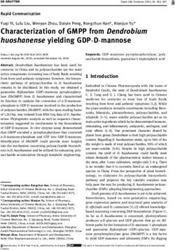 Characterization of GMPP from Dendrobium huoshanense yielding GDP-D-mannose