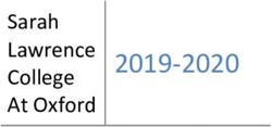 2019-2020 Sarah Lawrence College At Oxford