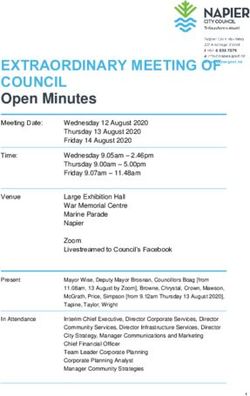 EXTRAORDINARY MEETING OF COUNCIL - Open Minutes - 12 August 2020