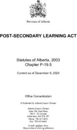 POST-SECONDARY LEARNING ACT - Statutes of Alberta, 2003 Chapter P-19.5 - Alberta Queen's Printer