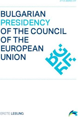 BULGARIAN PRESIDENCY OF THE COUNCIL OF THE EUROPEAN UNION - ERSTE LESUNG - #THEUBERSICHT - Erste Lesung GmbH