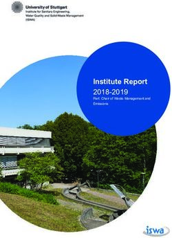 Institute Report 2018-2019 - Part: Chair of Waste Management and Emissions - Universität ...