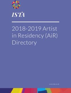 ISTA 2018-2019 ARTIST IN RESIDENCY (AIR) DIRECTORY - WWW.ISTA.CO.UK