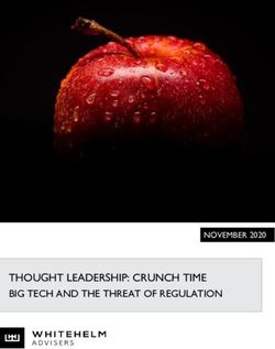 THOUGHT LEADERSHIP: CRUNCH TIME - BIG TECH AND THE THREAT OF REGULATION - Whitehelm Capital