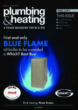 THIS ISSUE FREE COPY n Commercial heating n Merchant news n Pipes and pumps n Boilers - Plumbing And Heating Magazine