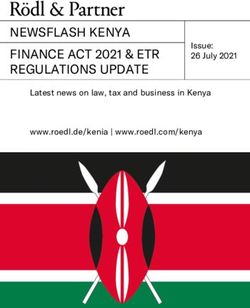 NEWSFLASH KENYA FINANCE ACT 2021 & ETR REGULATIONS UPDATE - Issue: 26 July 2021 Latest news on law, tax and business in Kenya www.roedl.de/kenia | ...