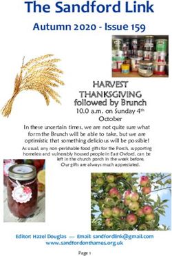 THE SANDFORD LINK AUTUMN 2020 - ISSUE 159 - HUGOFOX