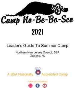 2021 LEADER'S GUIDE TO SUMMER CAMP - A BSA NATIONALLY ACCREDITED CAMP - CAMP NOBEBOSCO