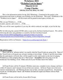 Webeloree 2021 "Webelos Lost in Space" March 12-14 Camp Charles