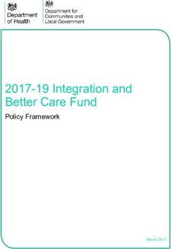 2017-19 Integration and Better Care Fund - Policy Framework - March 2017