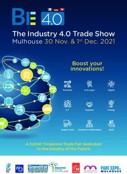 The Industry 4.0 Trade Show - Mulhouse 30 Nov. & 1st Dec. 2021 Boost your innovations! - Alpine Space