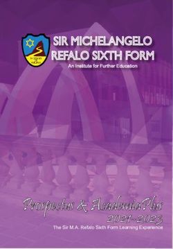 Prospectus & AcademiaPlus 2021-2023 - An Institute for Further Education - The Sir M.A. Refalo Sixth Form Learning Experience - Sir MA Refalo