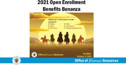 2021 Open Enrollment Benefits Bonanza - Office of Human Resources, Montgomery County Government