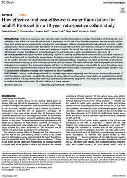 How effective and cost-effective is water fluoridation for adults? Protocol for a 10-year retrospective cohort study - Nature