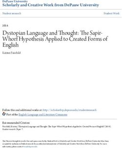 Dystopian Language and Thought: The Sapir-Whorf Hypothesis Applied to Created Forms of English