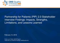 PARTNERSHIP FOR PATIENTS (PFP) 2.0 STAKEHOLDER INTERVIEW FINDINGS: IMPACTS, STRENGTHS, LIMITATIONS, AND LESSONS LEARNED - FEBRUARY 12, 2018 ...