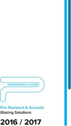 2016 / 2017 Fire Resistant & Acoustic Glazing Solutions - Performance Glass