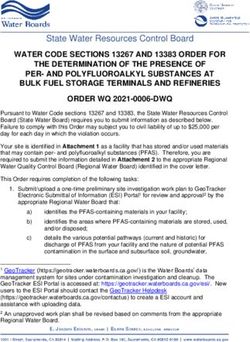 WATER CODE SECTIONS 13267 AND 13383 ORDER FOR THE DETERMINATION OF THE PRESENCE OF PER- AND POLYFLUOROALKYL SUBSTANCES AT BULK FUEL STORAGE ...