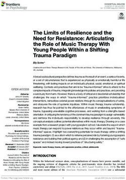 The Limits of Resilience and the Need for Resistance: Articulating the Role of Music Therapy With Young People Within a Shifting Trauma Paradigm ...