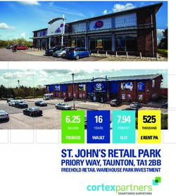 ST. JOHN'S RETAIL PARK - PRIORY WAY, TAUNTON, TA1 2BB FREEHOLD RETAIL WAREHOUSE PARK INVESTMENT - Cortex Partners