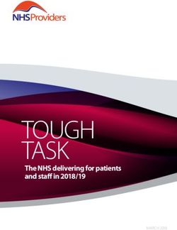TOUGH TASK The NHS delivering for patients and staff in 2018/19 - MARCH 2018 - NHS Providers