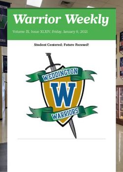 Warrior Weekly Student Centered; Future Focused! - Volume IX, Issue XLXIV, Friday, January 8, 2021