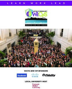 LEARN WORK LEAD - WICYS 2019 VIP SPONSORS LOCAL UNIVERSITY HOST - MARCH 28-30, 2019