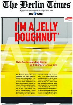 (Mis)Understanding Berlin - Times Media