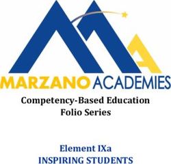 INSPIRING STUDENTS Competency-Based Education Folio Series Element IXa