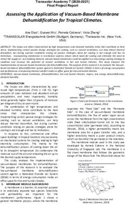 Assessing the Application of Vacuum-Based Membrane Dehumidification for Tropical Climates - Transsolar