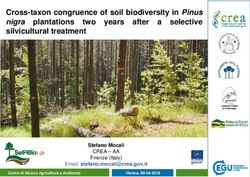 CROSS-TAXON CONGRUENCE OF SOIL BIODIVERSITY IN PINUS NIGRA PLANTATIONS TWO YEARS AFTER A SELECTIVE SILVICULTURAL TREATMENT - SELPIBIOLIFE