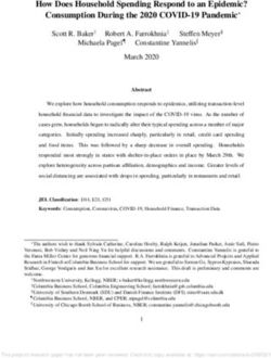 How Does Household Spending Respond to an Epidemic? Consumption During the 2020 COVID-19 Pandemic - Earn
