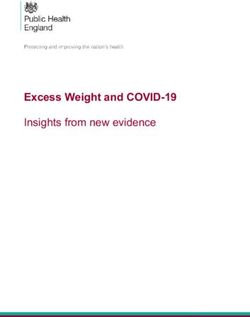 Excess Weight and COVID-19 - Insights from new evidence - Gov.uk