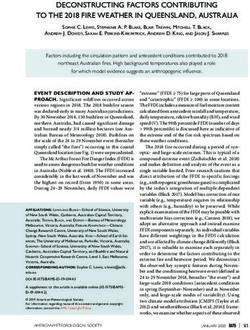 DECONSTRUCTING FACTORS CONTRIBUTING TO THE 2018 FIRE WEATHER IN QUEENSLAND, AUSTRALIA - AMS
