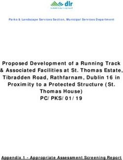 Proposed Development of a Running Track & Associated Facilities at St. Thomas Estate, Tibradden Road, Rathfarnam, Dublin 16 in Proximity to a ...