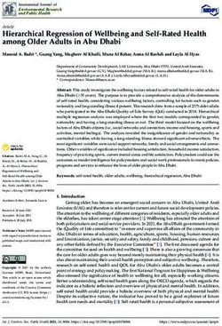 Hierarchical Regression of Wellbeing and Self-Rated Health among Older Adults in Abu Dhabi