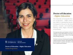 Doctor of Education - Higher Education