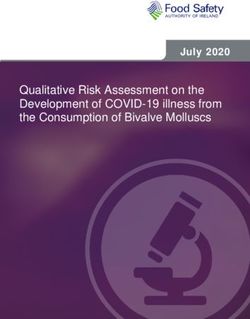 Qualitative Risk Assessment on the Development of COVID-19 illness from the Consumption of Bivalve Molluscs - July 2020