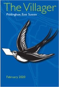 The Villager Piddinghoe, East Sussex - February 2020 The Villager Piddinghoe, East Sussex. www.piddinghoe-pc.org.uk - Piddinghoe Parish ...