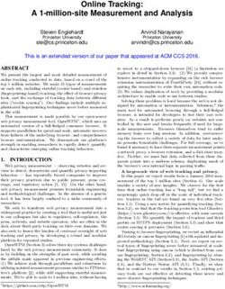 Online Tracking: A 1-million-site Measurement and Analysis - Arvind Narayanan
