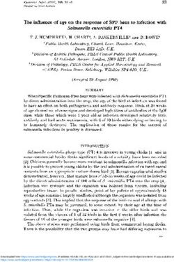 The influence of age on the response of SPF hens to infection with