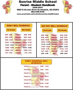 Sunrise Middle School - Parent - Student Handbook 2020-2021 4960 E Acoma Drive Scottsdale, AZ 85254 www.pvschools.netschools/sunrise-middle/home