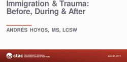 Immigration & Trauma: Before, During & After - ANDRÉS HOYOS, MS, LCSW June 21, 2017