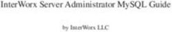 INTERWORX SERVER ADMINISTRATOR MYSQL GUIDE - BY INTERWORX LLC