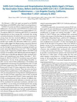 SARS-COV-2 INFECTION AND HOSPITALIZATION AMONG ADULTS AGED 18 YEARS, BY VACCINATION STATUS, BEFORE AND DURING SARS-COV-2 B.1.1.529 (OMICRON) ...