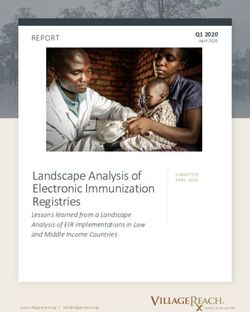 Landscape Analysis of Electronic Immunization Registries