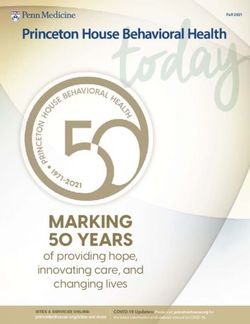 MARKING 50 YEARS of providing hope, innovating care, and changing lives - Princeton House Behavioral Health ...